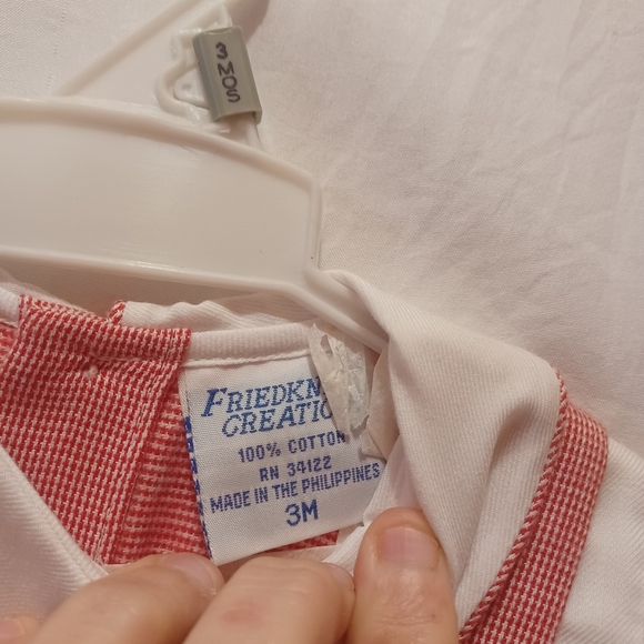 NWT size 3 month Friedknit Creations boys jon jon - Picture 5 of 7